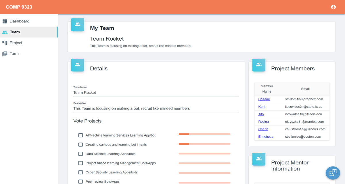 Course Project Management System